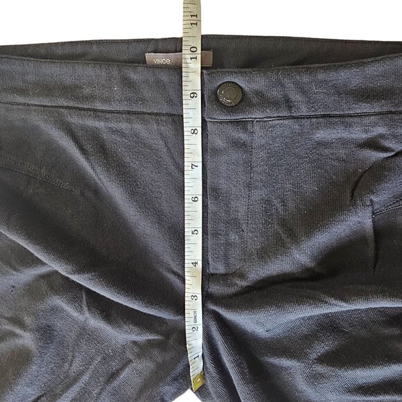 Vince Women's Black Knit Legging Pants Seam Detail size 8 - Picture 13 of 15